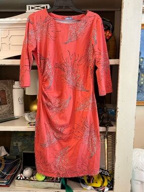 J. Mclaughlin Medium M Sage cora branch l ruched side dress